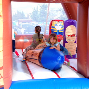 Castillo inflable piramidal, parque de juegos inflable comercial para niños, castillo inflable con tobogán para fiestas - Product Image 5