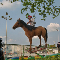 Cheval animatronique grandeur nature, modèle d'animal mécanique, statue de présentation personnalisée pour la décoration des parcs, des centres commerciaux et des zoos
