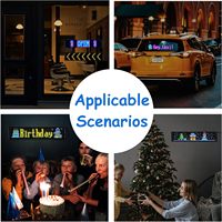 Bluetooth APP Steuer zeichen Scrollen LED Matrix Panel RGB Farbe Soft Screen für Shop Car Bar