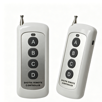 Control remoto de 433MHz DC 12V Control remoto inteligente inalámbrico 4 botones para interruptor de luz LED de pared Control remoto Dropshipping