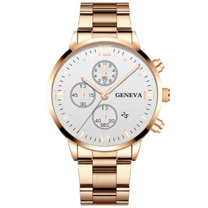 Reloj de Pulsera Clásico de Cuarzo para Hombre, Modelo <span class=keywords><strong>Ginebra</strong></span> 4300, Precio de Fábrica 2023, Correa de Acero, Calendario de Lujo, Estilo Casual de Negocios - Product Image 2