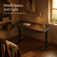 Bureau de travail électrique AOR réglable en hauteur, en bois MDF, pour la maison ou le bureau, avec cadre métallique durable, vente en gros d'usine