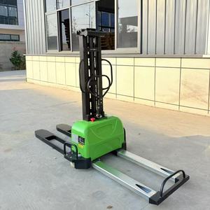 1000kg 1 Ton Outdoor Semi <strong>Electric</strong> Self Loading <strong>Forklift</strong> Full <strong>Electric</strong> Portable Self Load Lift Stacker Cold Storage CE - Product Image 3