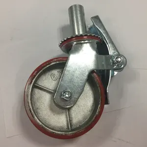 Roulette d'échafaudage de 6 pouces roue de roulette d'échafaudage mobile suspendue