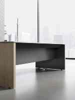 Meuble de rangement latéral Hausi 2.0 A-L, mobilier de bureau moderne, armoire de rangement de bureau, armoire basse en bois avec tiroirs