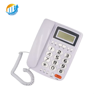 Téléphone filaire basique 2025, téléphone de maison, téléphone de bureau, téléphones à gros boutons pour <span class=keywords><strong>personnes</strong></span> âgées avec des numéros importants - Product Image 2