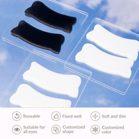 Patchs en gel confortables pour les yeux, fixation des paupières, outils super adhésifs pour extensions de cils, coussinets en silicone réutilisables sous les yeux