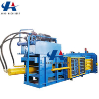 Presse à balles horizontale automatique 80-200T pour les déchets de papier, les cartons et les vêtements usagés, les canettes, les déchets d'aluminium