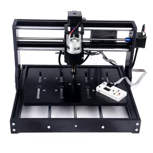 Yüksek performanslı 2 in 1 cnc router mini makinesi 3020 masaüstü taşınabilir oyma makinesi