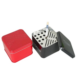 Large Capacity <strong>Ashtray</strong> Shaking Tray <strong>Ashtray</strong> Storage <strong>Tin</strong> <strong>Box</strong> - Product Image 2