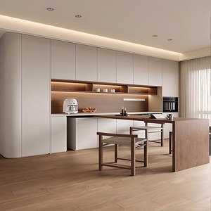 Mueble de Comedor Moderno y Minimalista, Personalizado para Toda la Casa, con Almacenamiento Abierto y Vitrina para Vajilla - Product Image 2