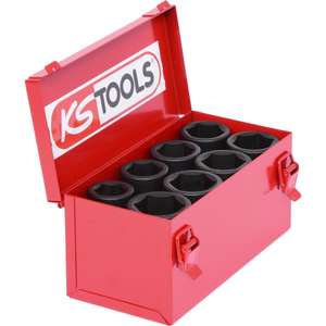 KS TOOLS - 515.0510 Jeu de douilles à chocs hexagonales 3/4 ''longues (8 pcs) - EAN 4042146172421 DOUILLES À IMPACT ET ACCESSOIRES - Product Image 3