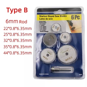 Jeu de lames de scie circulaire HSS, disques de coupe pour le bois, outil rotatif pour perceuses Dremel, mandrin rotatif - Product Image 6