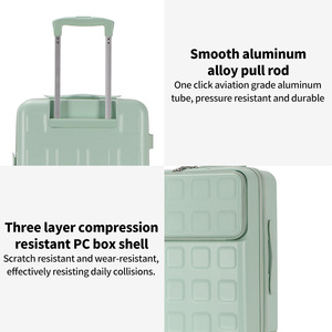 Vente en gros Voyage américain ABS PC Coquille rigide <span class=keywords><strong>Valise</strong></span> à roulettes avec mot <span class=keywords><strong>de</strong></span> passe - Product Image 4