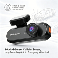 VIEVGUARB VS121 Cámara para Coche con Grabación de Vídeo, Monitor de Estacionamiento, Grabación en Bucle, Visión Nocturna, Sensor G, Control por App, WiFi, GPS, Doble Lente