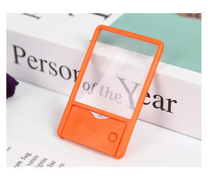 पॉकेट हैंडल आवर्धक ग्लास कार्ड मिनी आकार 360 लाइट पोर्टेबल हैंडहेल्ड लाइट रीडिंग मैग्निफायर के साथ घूर्णन मैग्निफायर - Product Image 6