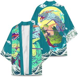 Kimono Anime une pièce japonais populaire Kimono pour hommes et femmes à la mode Kimono japonais Street Wear veste de fête d'Halloween - Product Image 4