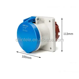 Double function of waterproof CHINT male and female electric power industrial plug and sockets 3p 4p 16a 32a