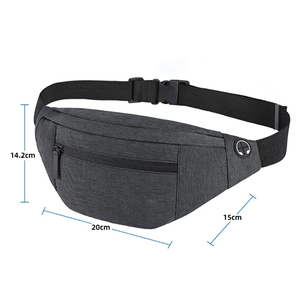 Riñonera Deportiva Negra Personalizada para Hombre y Mujer, Resistente al Agua, con Correa Cruzada, Estampada, para Teléfono, Fabricante - Product Image 2