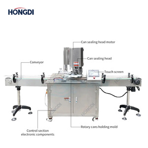 Fully automatic stainless steel canning food sealing machine, used for the production of fruit <b>canned</b> food and <b>meat</b> <b>canned</b> food - Product Image 3