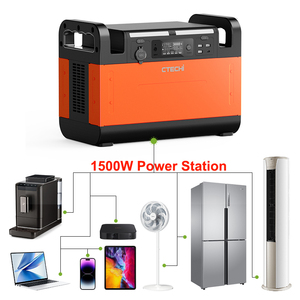Station d'alimentation portable CTECHi 300W 1500W AC DC LiFePO4 pour la maison, le camping en plein air et les situations d'urgence - Product Image 2