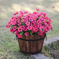 7 Fourches à fleurs artificielles violettes résistantes aux UV pour l'extérieur, idéales pour le jardin, la véranda, le patio, les jardinières et la décoration intérieure