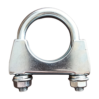 Collier de serrage en U robuste pour silencieux d'échappement, en acier zingué, pour raccordement de tuyau d'échappement de voiture et camion, pièces de quincaillerie durables