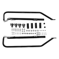 Supports de fixation rigides noirs pour sacoches de moto SL Factory compatibles Softail 1984-2013 – Kit de conversion durable