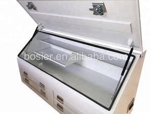 Bột màu trắng tráng nhiệm vụ nặng nề thép <span class=keywords><strong>4</strong></span> ngăn kéo UTE xe tải hộp công cụ đầy đủ bên mở-để bán - Product Image 2