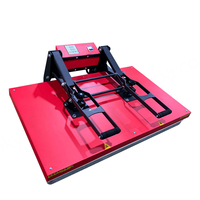 Nouvelle presse à chaud manuelle grand format 60x80 pour l'impression de vêtements et de t-shirts, 110/220V, garantie 1 an