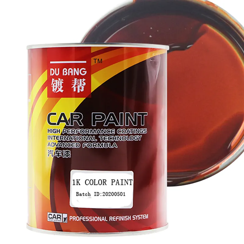 Wholesale 1k solid color automotive repair coatings transparent iron red 1k spray refinished automotive paint