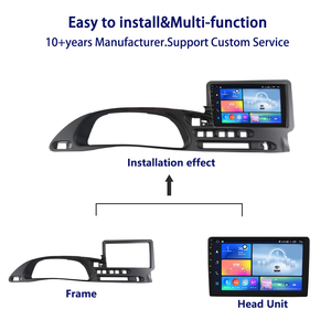 Meihua 9 inch Chất lượng cao Android Car DVD khung phụ kiện nội thất cho LADA niwa du lịch 2020 2023 xe Stere - Product Image 3