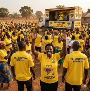 Camiseta Personalizada para Campañ<span class=keywords><strong>a</strong></span> Electoral Y.<span class=keywords><strong>K</strong></span>.Museveni, Ropa Personalizada para Manifestaciones Políticas - Product Image 2