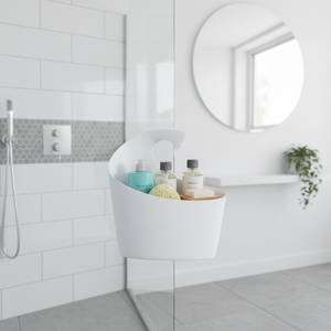 Cesto portaoggetti Spirella 'Sydney Wall basket' in polipropilene bianco, 30,5 x 27,5 x 10 cm - Product Image 3