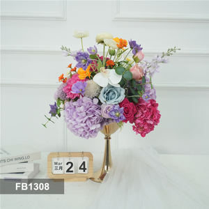 Best Seller 35*35cm artificial <b>red</b> <b>silk</b> rose ball flower Wedding Centerpieces Luxury <b>Silk</b> Rose Flower Ball Centerpiece - Product Image 2