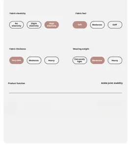 อุปกรณ์พยุงข้อเท้าแบบบางพิเศษสำหรับป้องกัน<span class=keywords><strong>การ</strong></span>บาดเจ็บจาก<span class=keywords><strong>การ</strong></span>เล่นกีฬา น้ำหนักเบา ระบายอากาศได้ดี ผ้าพันแบบรัดกระชับ ปรับระดับการรองรับได้ - Product Image 5