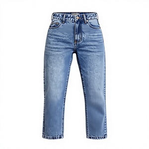 Jeans da Donna a Gamba Dritta, Vita Alta, con Bottoni, in Denim Stonewashed, Lunghezza Intera, Vestibilità Regolare, Stile Urbano Chic e Semplice, Ideali per la Primavera - Product Image 1