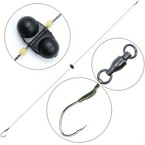 Nouvel ensemble de matériel de pêche au poisson-chat avec cloche, trois tailles, 4 #   6 #   8 #   Hameçons pour la pêche en eau douce en fond de mer - Product Image 3