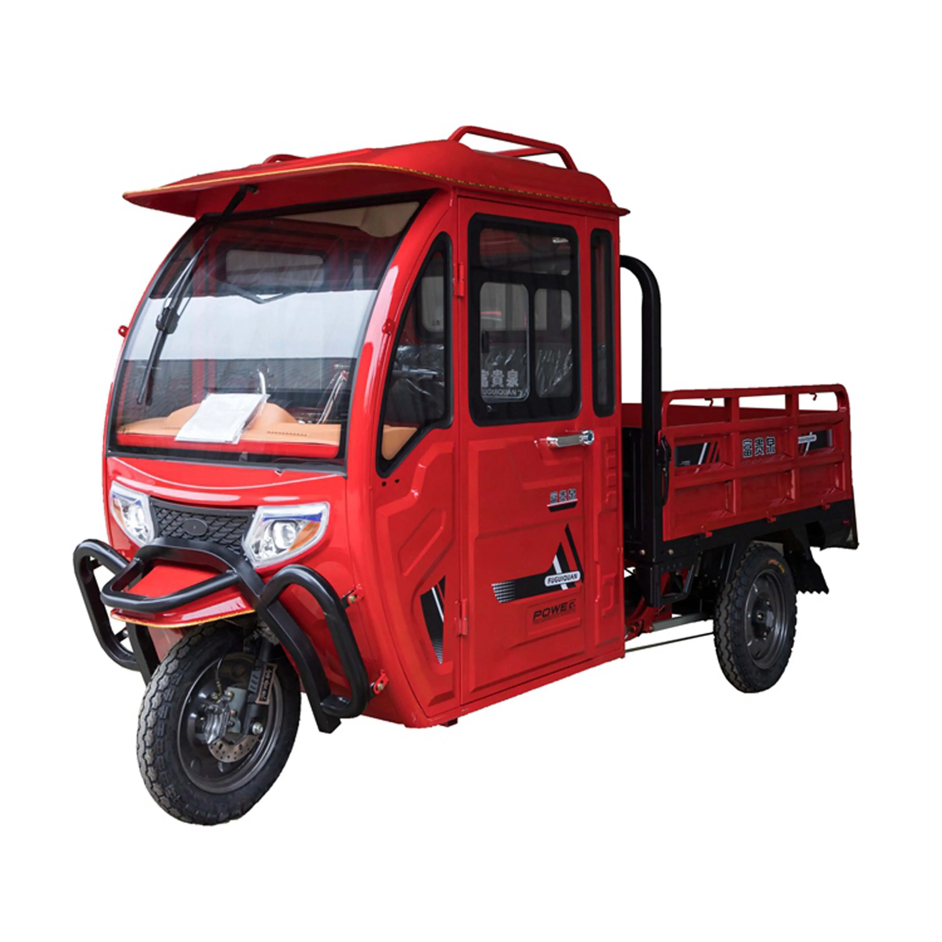 Single row electric passenger closed tricycles cargo tricycles on sale moped cargo tricycles for commercial