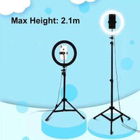 Lampe Annulaire LED de 10 Pouces pour TikTok avec Support, Lumière d'Anneau LED pour Photographie et Selfie, Vente en Gros Usine