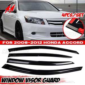 4PCS Car <b>Window</b> Visor Guard <b>Vent</b> Sun Rain Guard Door Visor for Honda for Accord 2008-2012 Awnings Shelters Cover Trim Shield - Product Image 1