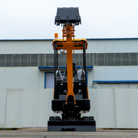 Mini excavateur compact de 1.8 tonnes avec zéro oscillation de queue pour la construction et l'aménagement de l'espace serré