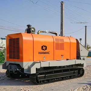 Pompe à béton stationnaire la plus populaire, distance de transport verticale de 20 m, état neuf ou d'occasion, moteur électrique, remorque à chenilles, vente - Product Image 1