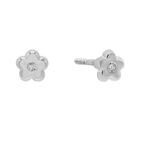 Zubehör 925 Sterling Silber Schmuck Hersteller 14 Karat vergoldet Zirkon Zirkon Blume Ohr stecker für Frauen