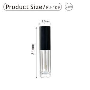 Tùy Chỉnh 2.5Ml Mini Lip Gloss Wand Ống Với Móc Chìa Khóa Độc Đáo Lớn Applicator Vòng Chất Liệu Nhựa Cho Mascara Kem Mắt - Product Image 2