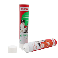 Fabrik preis 100ml Haustiere Hunde Katzen Zahnpasta tuben Benutzer definierte Kunststoff Kleine weiche ABL Verpackungs röhre Tiernahrung behälter