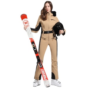 2023 Snow Clothes Women One Piece Professional Ski Suit Warm Snowboard Windproof Waterproof Female Ski Set Outdoor Ski Overalls - Product Image 1