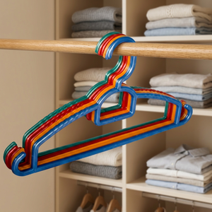 Gancho de Pared Moderno para Ropa, de Plástico Colorido con Revestimiento de Terciopelo, con Gancho para Armario y Lavandería - Product Image 3