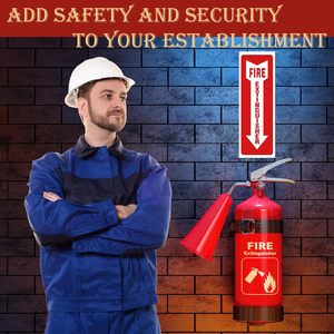 Panneau de sécurité photoluminescent « EXTINCTEUR » - Panneau en aluminium qui brille dans le noir pour la sécurité incendie - Product Image 5