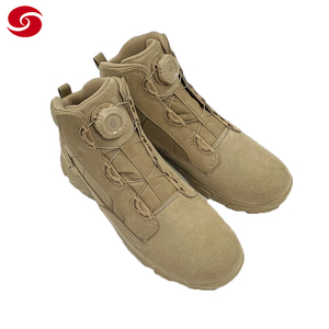 Chaussure tactique de randonnée en plein air botte d'entraînement imperméable EVA PU caoutchouc hommes en cuir chaussures d'opérations spéciales semelle intérieure en cuir chaussettes - Product Image 3